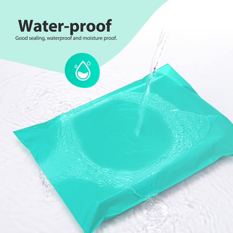 Fuxury Poly Mailers 12x15.5 Inch 200pc Teal, Shipping Envelopes for Clothing, Self Sealing Envelopes Boutique Custom Bags Enhanced Durability Multipurpose Keep Items Safe Protected - Image 3